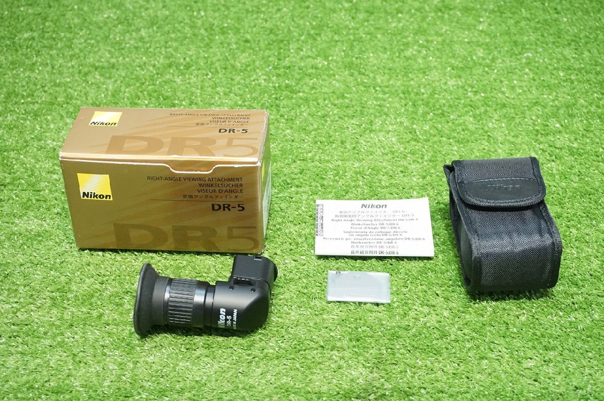 [SK][E6990360] Nikon ニコン DR-5 変倍アングルファインダー 元箱、MANUAL、ケース付き