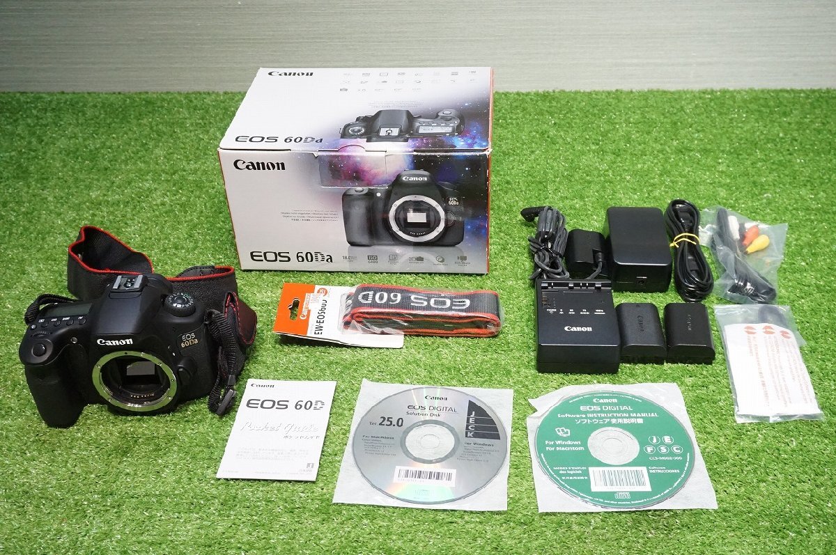 [SK][E6988980] Canon キャノン EOS 60Da 一眼レフデジタルカメラ DS126421 元箱,充電器,バッテリー等付き