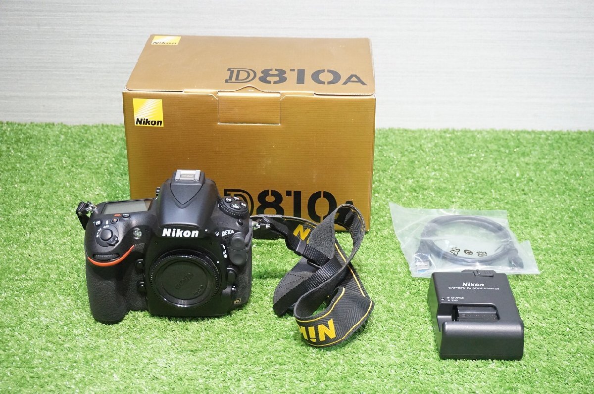 [SK][E6988780] Nikon ニコン D810A FX デジタル一眼レフカメラ 元箱、充電器、バッテリー2個等付き