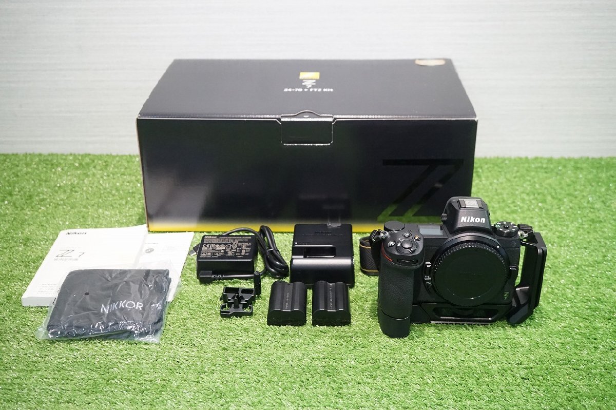[QS][E6988410] Nikon ニコン Z7 ボディ デジタル ミラーレス一眼カメラ Z-VP1/Z-GR1/バッテリー/チャージャー/元箱 等付属