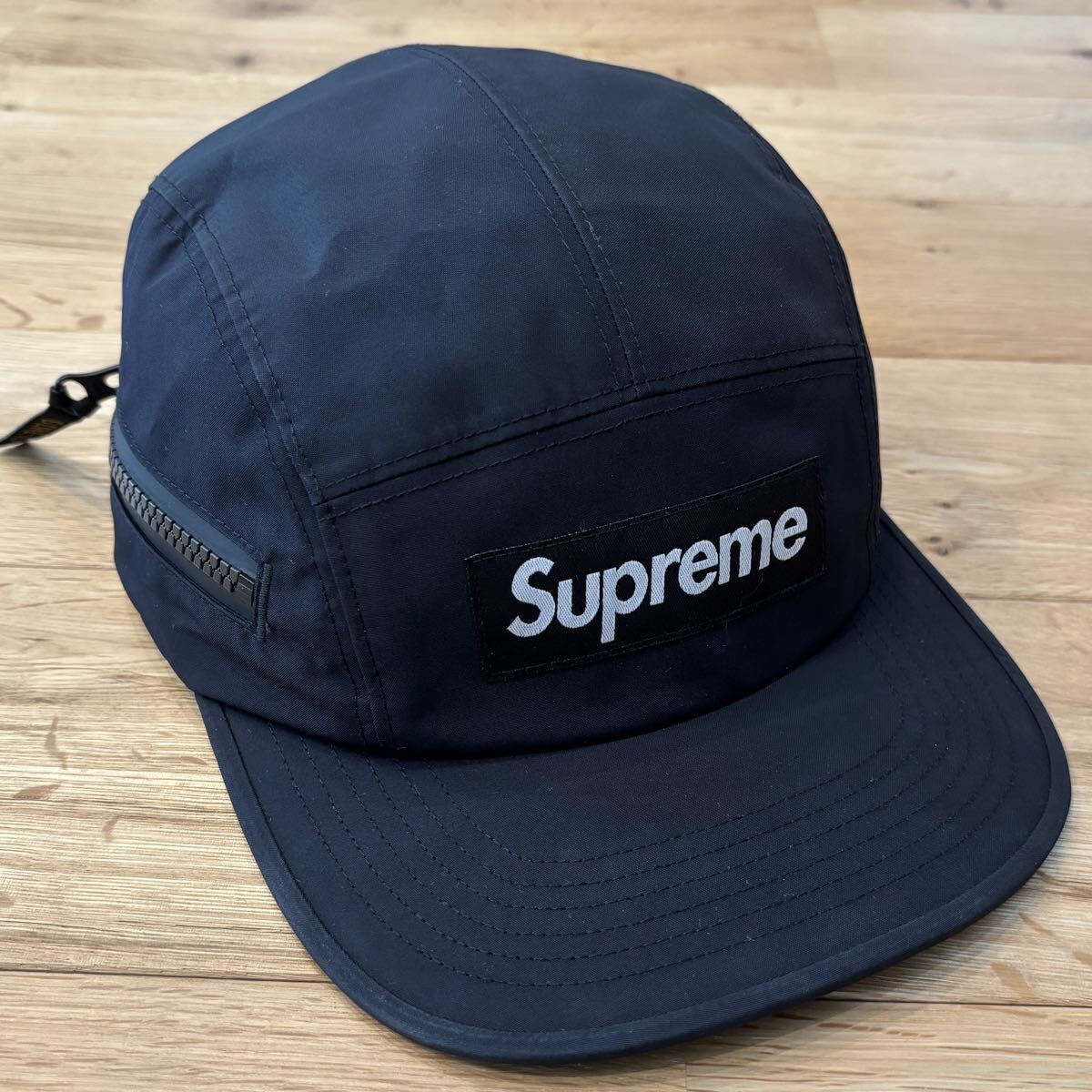 Supreme GORE-TEX Zip Pocket Camp Cap ブラック 黒 シュプリーム ゴアテックス ジップ ポケット キャンプ キャップ ボックスロゴ