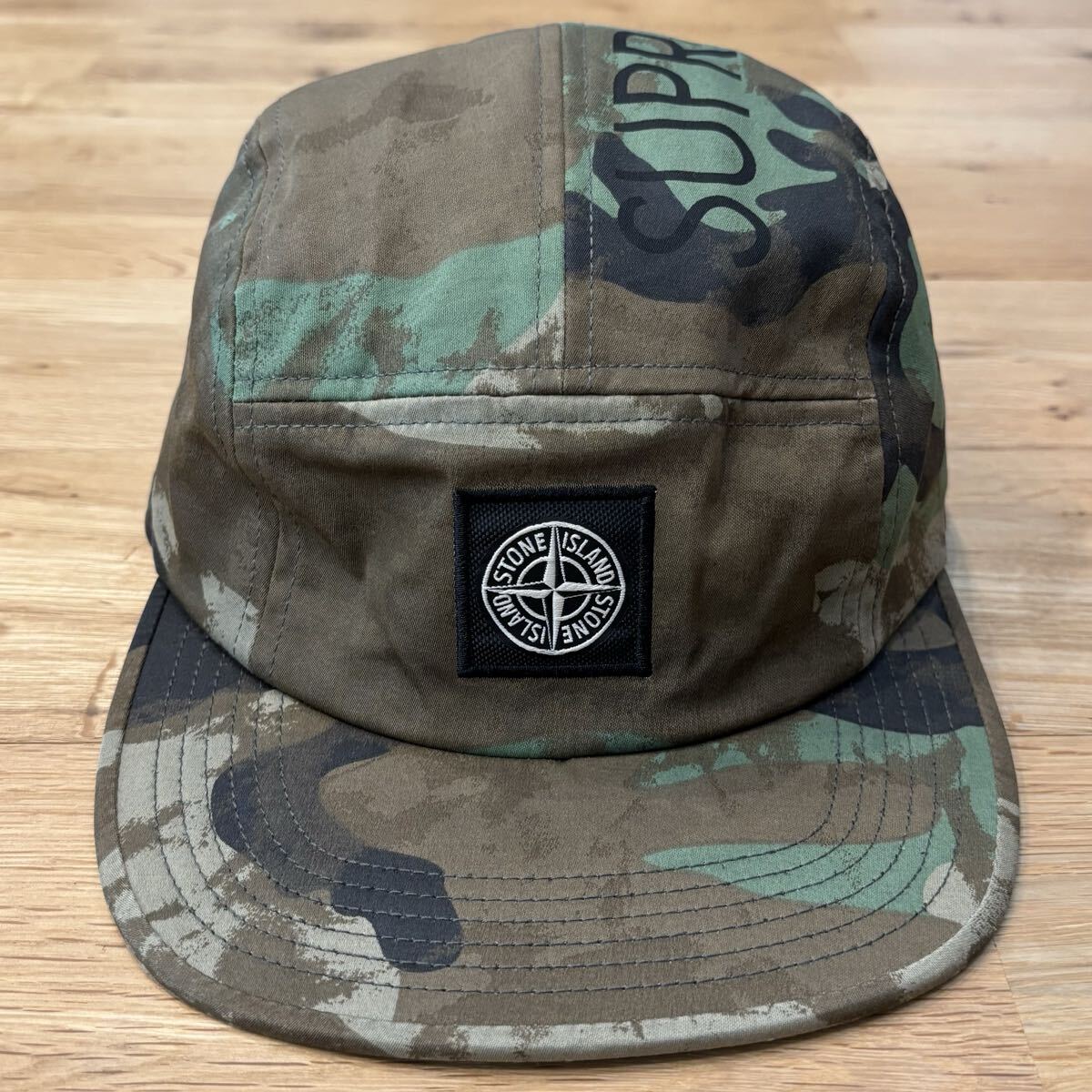 【極希少】Supreme × STONE ISLAND Camp Cap カモ シュプリーム ストーンアイランド キャンプ キャップ カモ 迷彩 