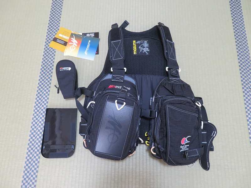 ★マズメ★MAZUME★MZLJ-190★レッドムーンライフジャケットⅣ★LeftySpecial★ブラック×ホワイト★左利き用★中古品★