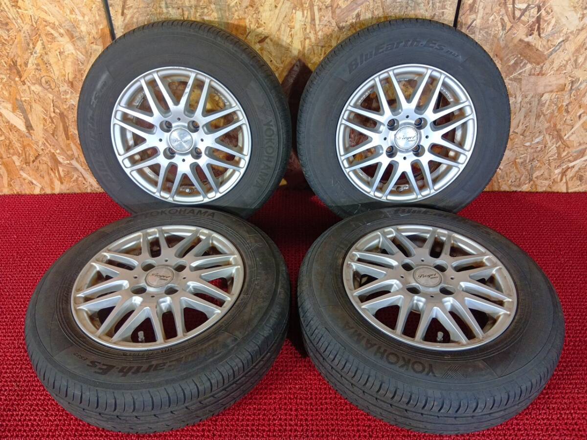 ヨコハマ ブルーアースES32 155/80R13 マナレイホイール 4本セット 売切!!
