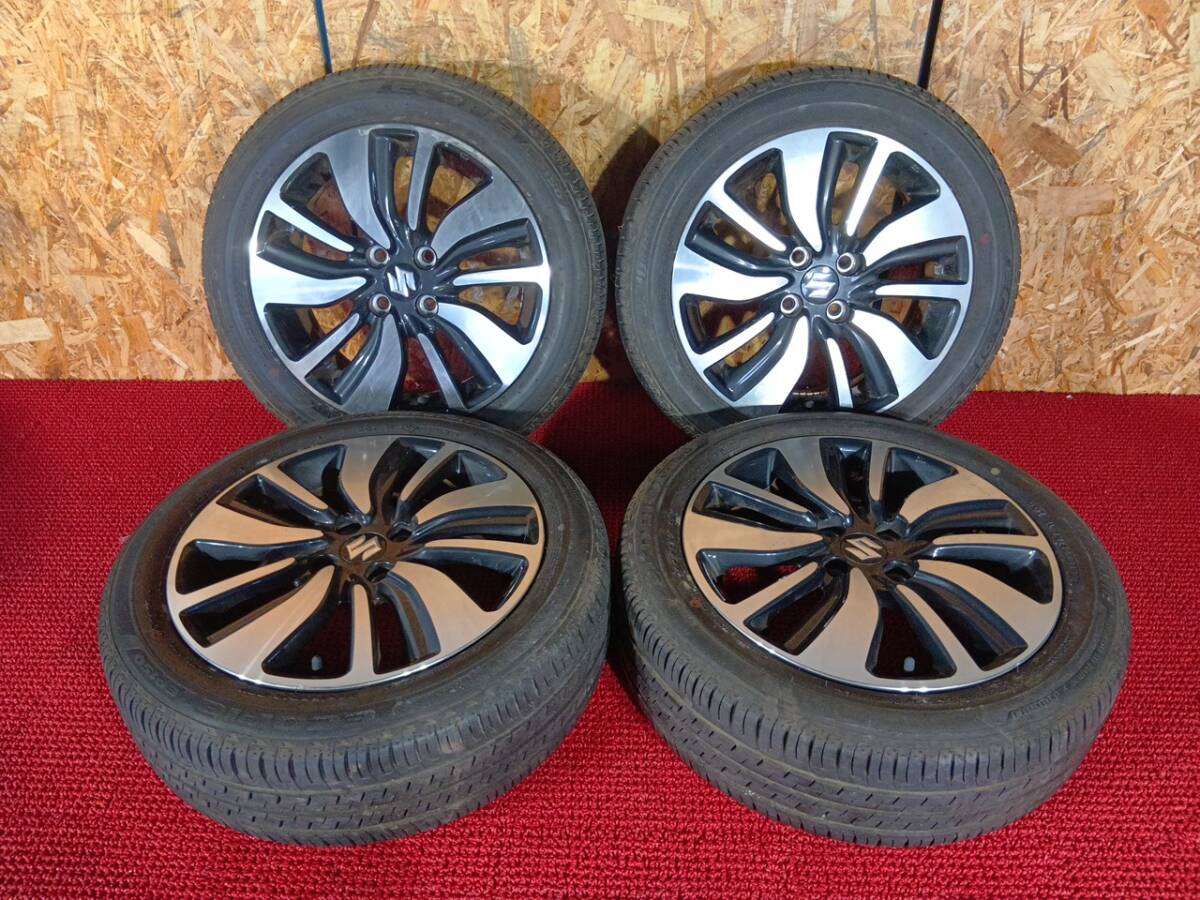 ブリヂストン EP150 185/55R16 スズキ スイフトRS 純正 16×6J 4H/100 溝有タイヤ付4本 中古 売切!!