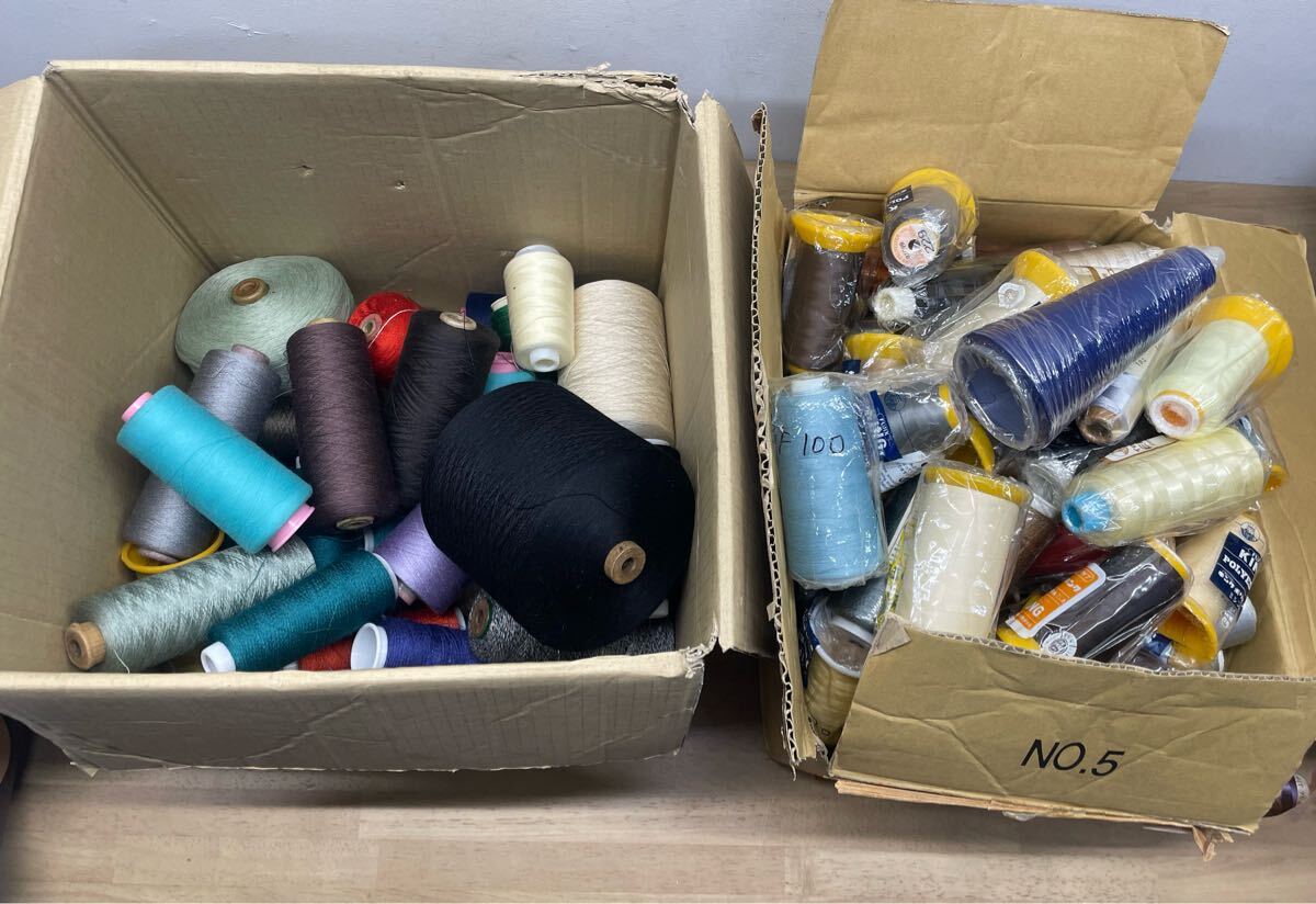 ※N21 ミシン糸 刺繍糸 20.56kg 大量まとめ 現状品 手芸 ハンドメイド ハンドメイド材料 刺繍 グンゼ #30 #80 使用未使用混在　