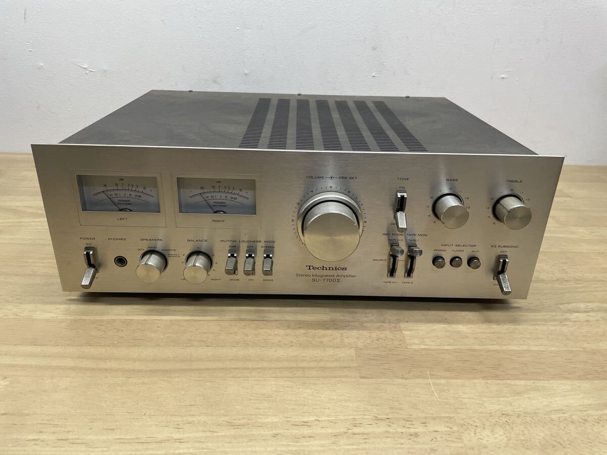 ※N15 Technics テクニクス プリメインアンプ SU-7700Ⅱ 現状品 オーディオ機器 アンプ オーディオ 通電のみ確認済み