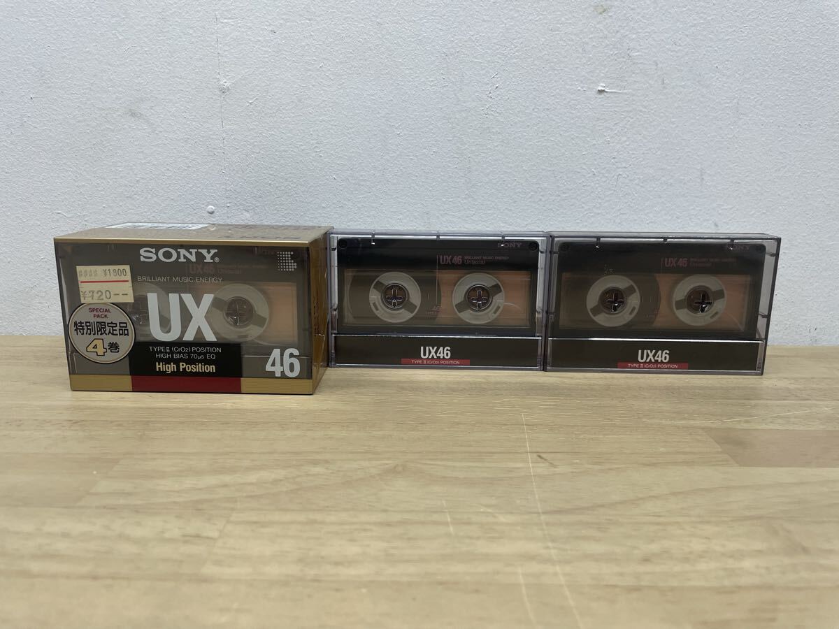 ※N19 SONY ソニー カセットテープ 4UX46 ハイポジション 3点まとめ 使用未使用混在 現状品 ハイポジ テープ オーディオ