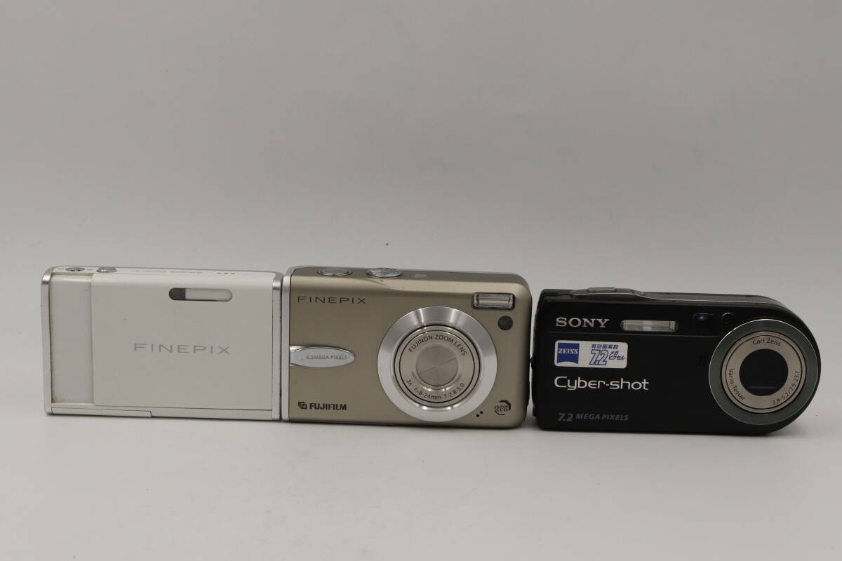 ◆260 デジカメ3台まとめ FUJIFILM Finepix Z2 ホワイト / FUJIFILM Finepix F30 / SONY DSC-P150