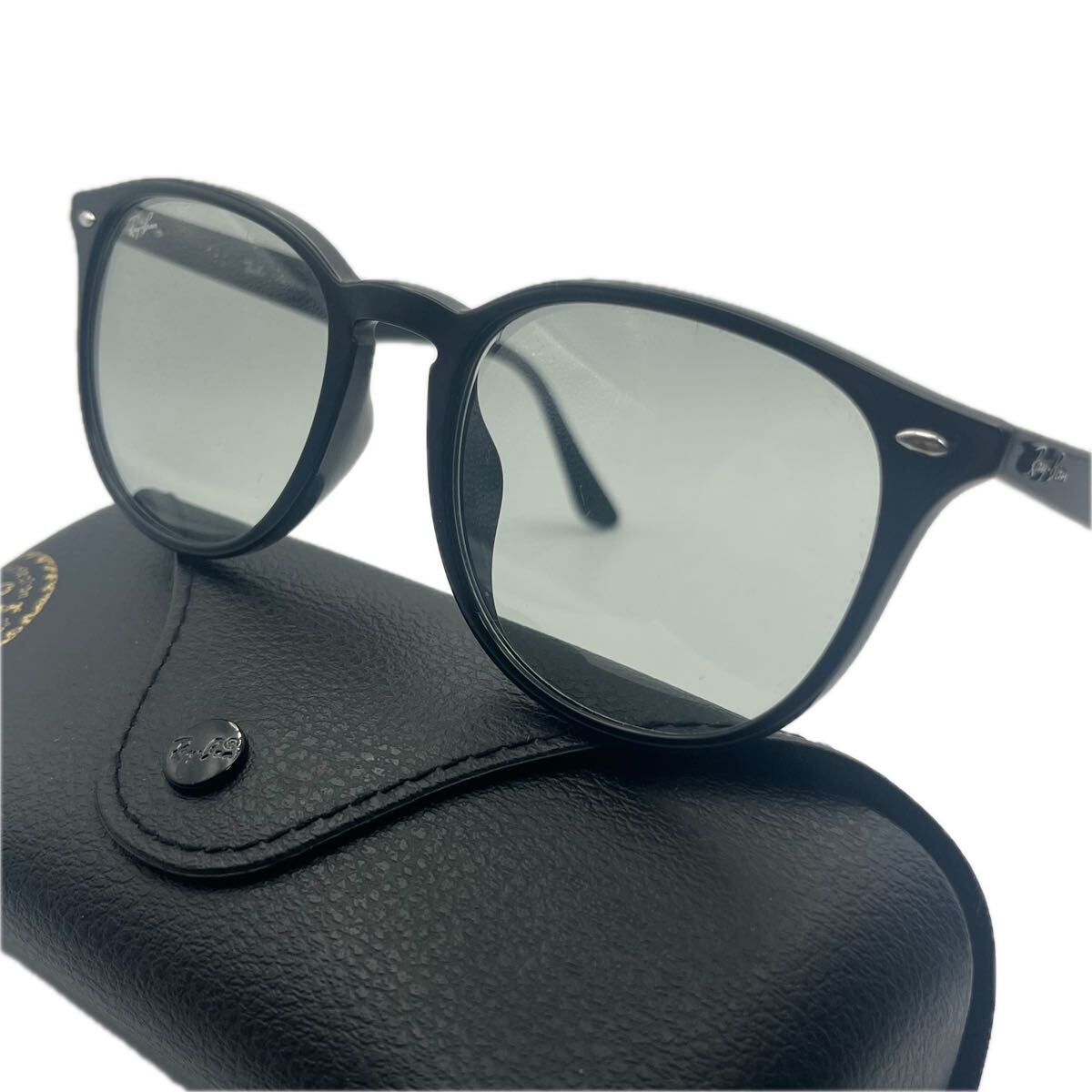 【1円出品】 1スタ 極美品 未使用級 Ray-Ban レイバン RB4259-F 601/87 53□20 150 1N グレーレンズ ケース付き ウェリントン ブラック