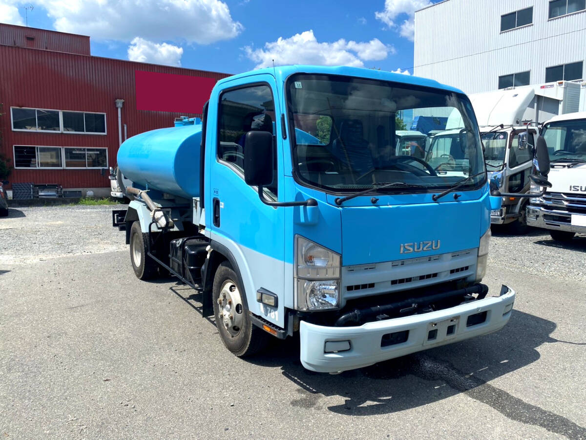 ★平成21年 いすゞエルフ 散水車 極東開発 最大容量4000L★