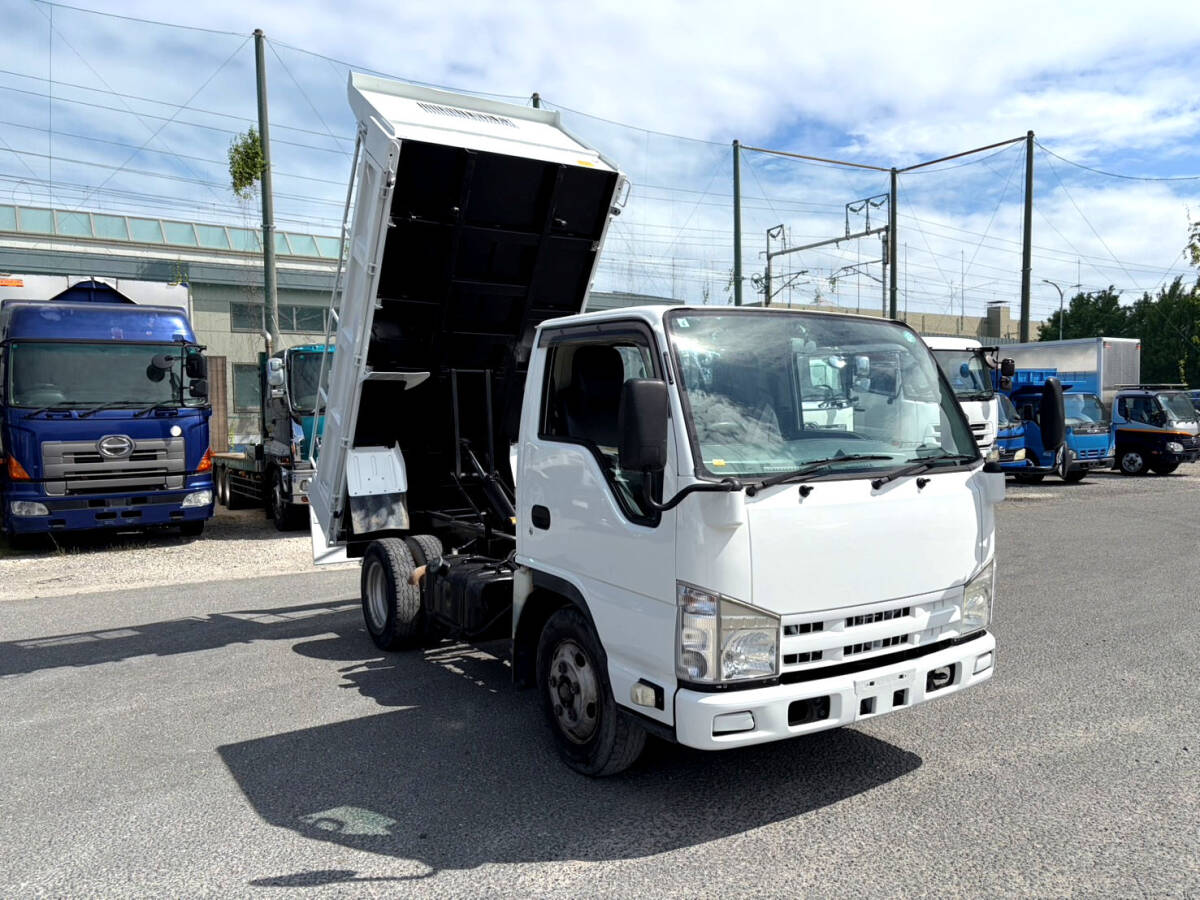 ◆平成26年 いすゞエルフ 3t ダンプ 10尺 高床 コボレーン ETC 全塗装済◆