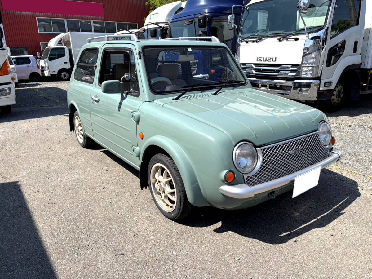 ★平成2年 日産 パオ カロッツェリアナビ付 ETC 車検9年6月★