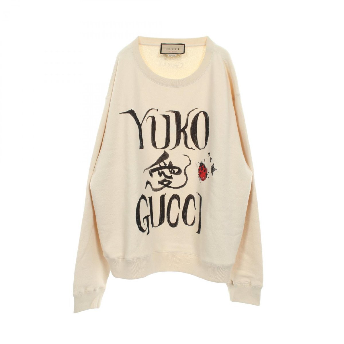 爆買 グッチ GUCCI GUCCI × ヒグチユウコ スウェット 衣料品 トップス コットン アイボリー系 【中古】