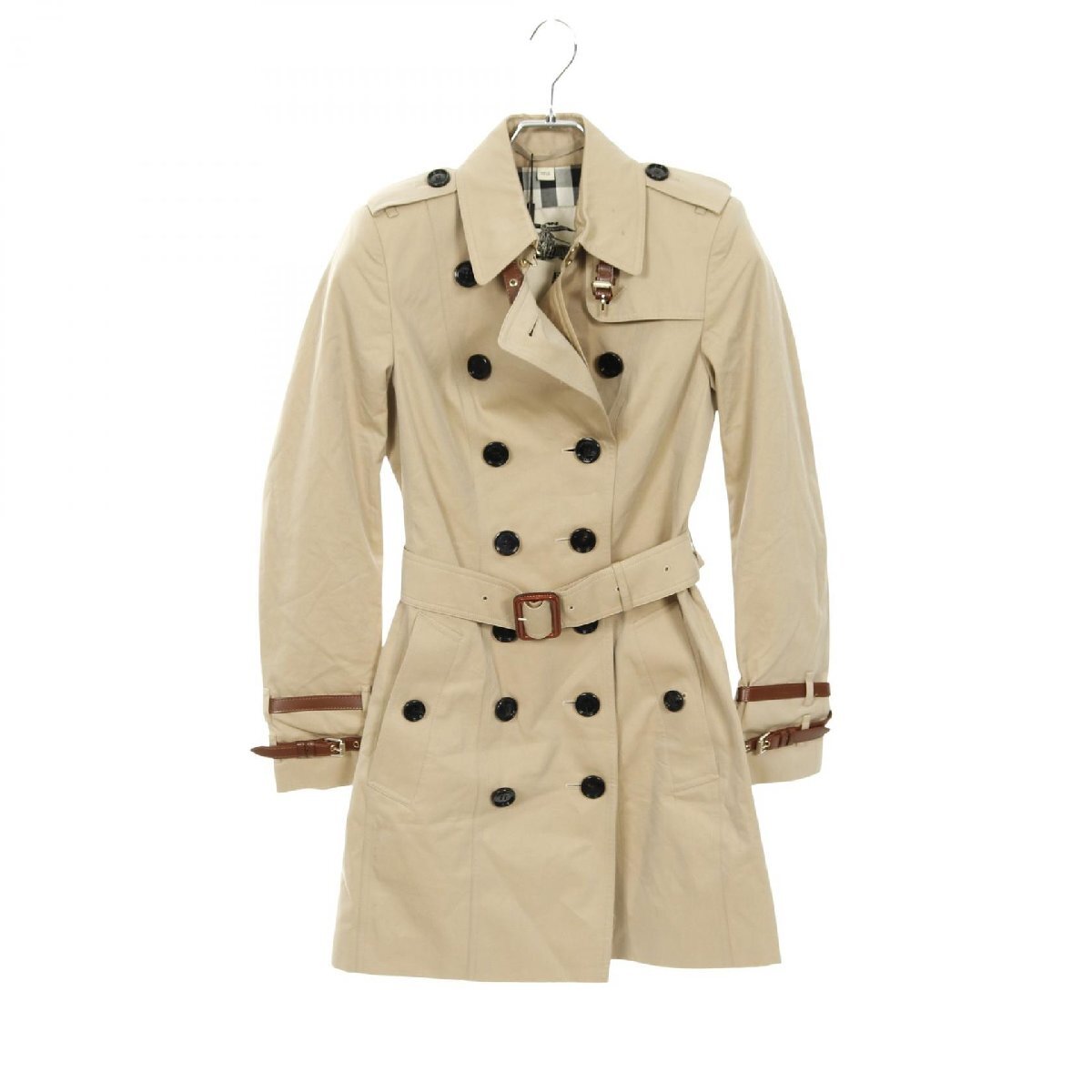 爆買 バーバリー BURBERRY トレンチコート 衣料品 アウター コットン ベージュ系 【中古】