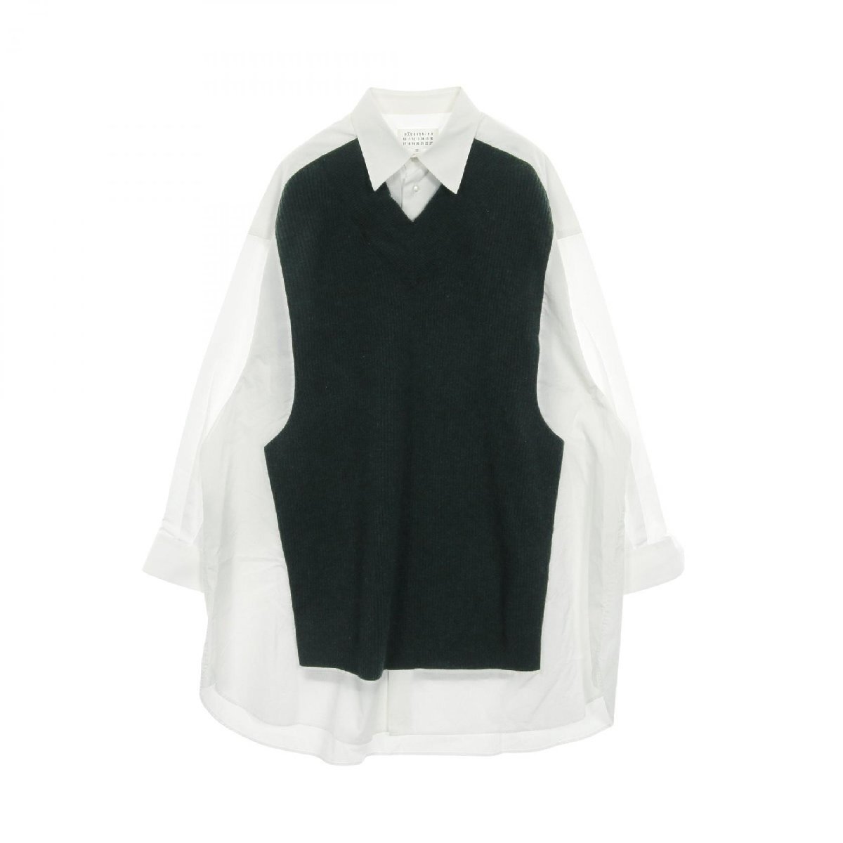 爆買 メゾンマルジェラ1 Maison Margiela 1 ワンピース 衣料品 トップス コットン ホワイト系 【中古】