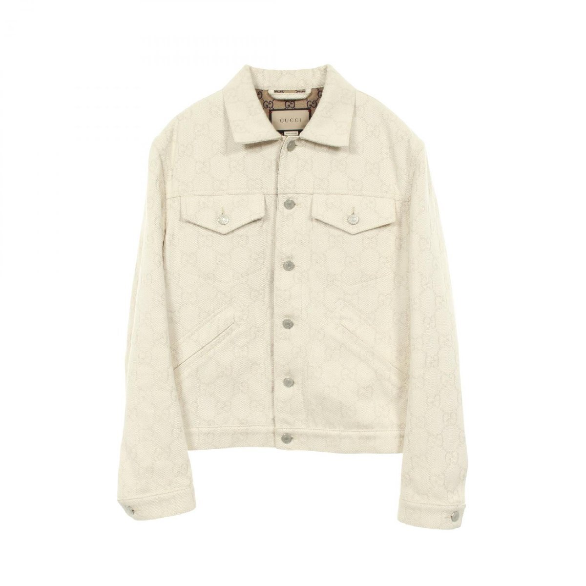 爆買 グッチ GUCCI GGコットン ジャカード その他ジャケット 衣料品 アウター その他 アイボリー系 【中古】