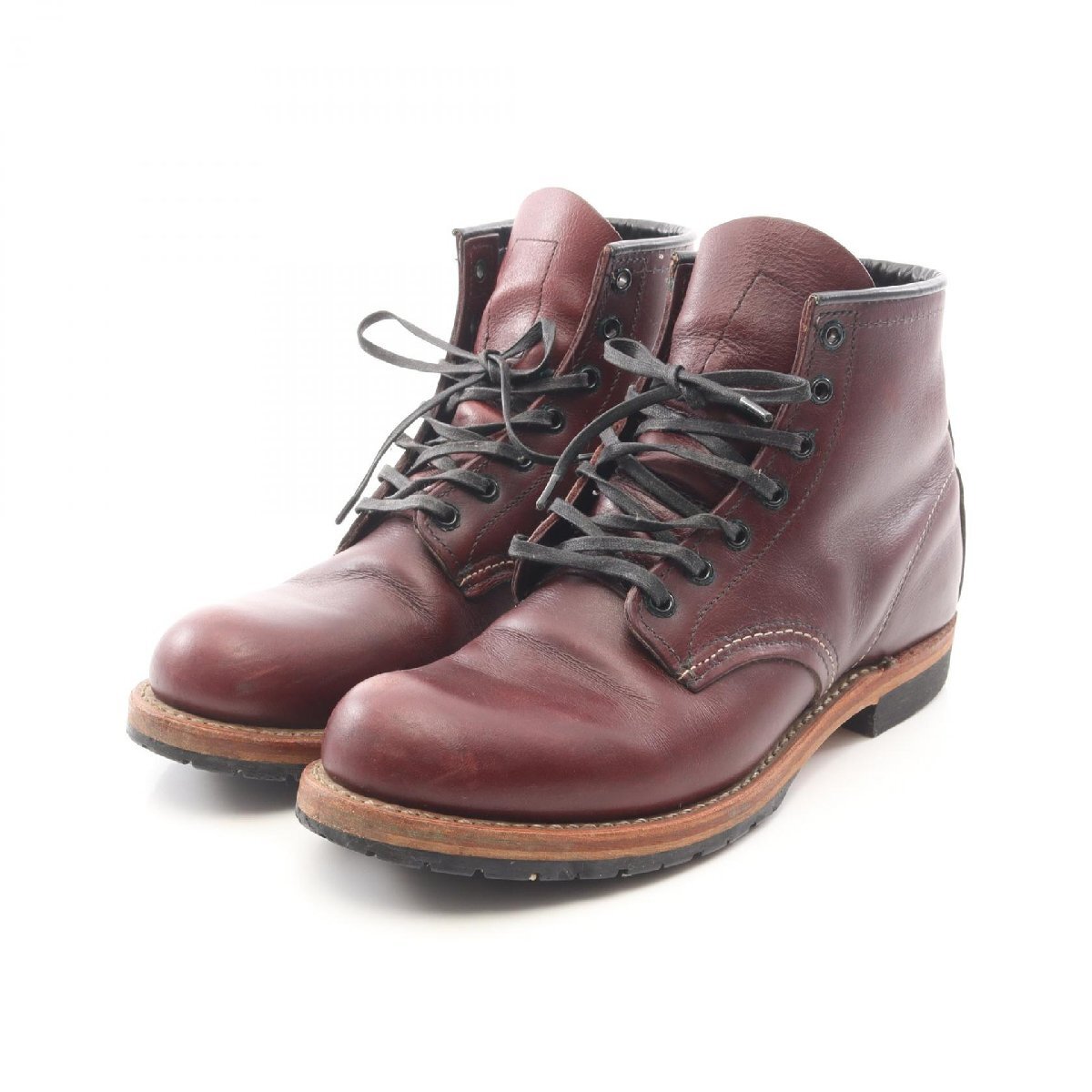 爆買 レッドウィング RED WING 9011 BECKMAN ブーツ 靴 レザー ボルドー系 【中古】