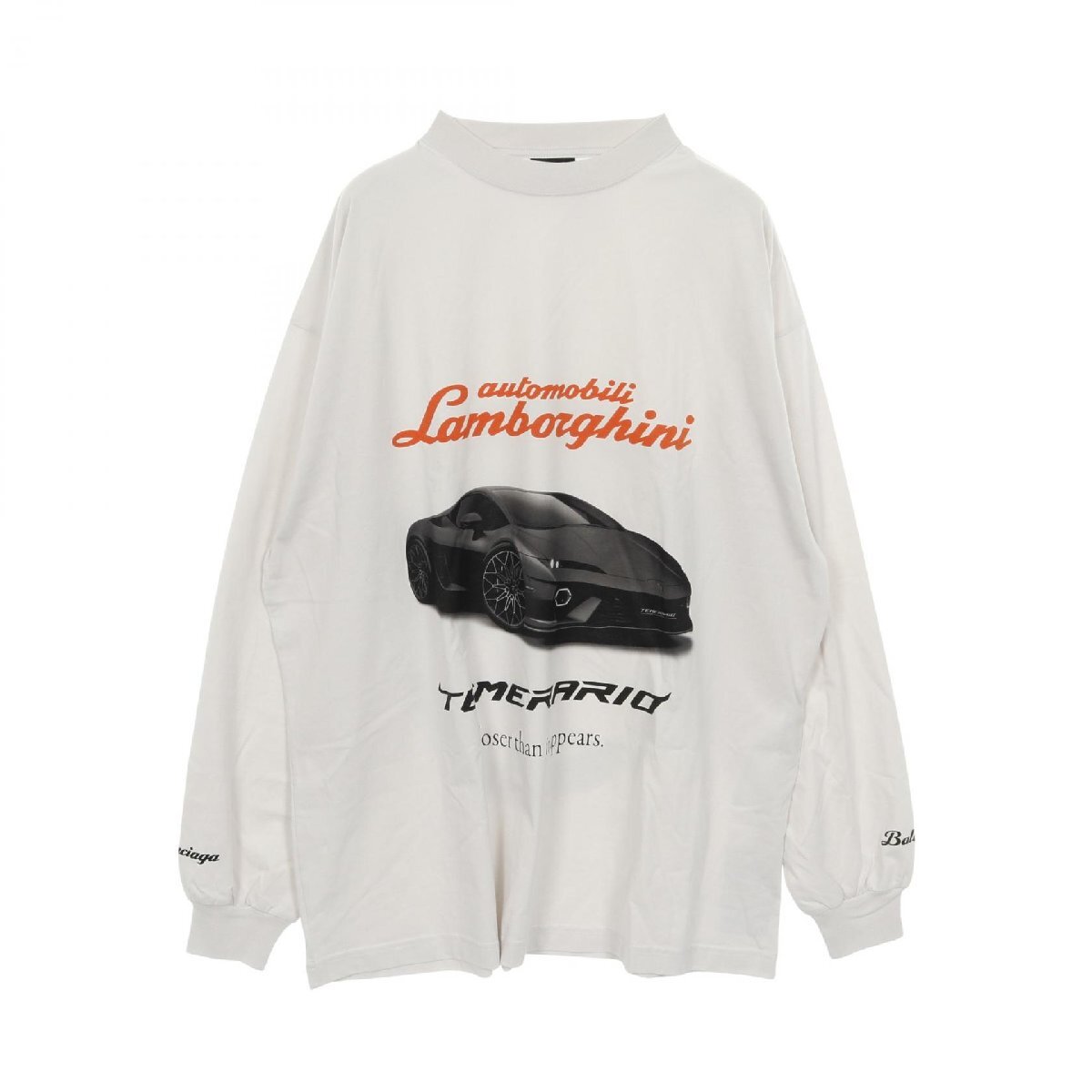 爆買 バレンシアガ BALENCIAGA BALENCIAGA × Automobili Lamborghini カットソー 衣料品 トップス コットン グレー系 835839 【中古】
