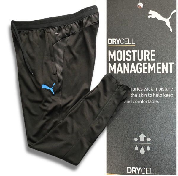 ▲B956新品 【メンズ XL】プーマ PUMA ゴルフにおすすめ　 INDIVICUP TR パンツ ブラック トレーニングパンツ dryCELL