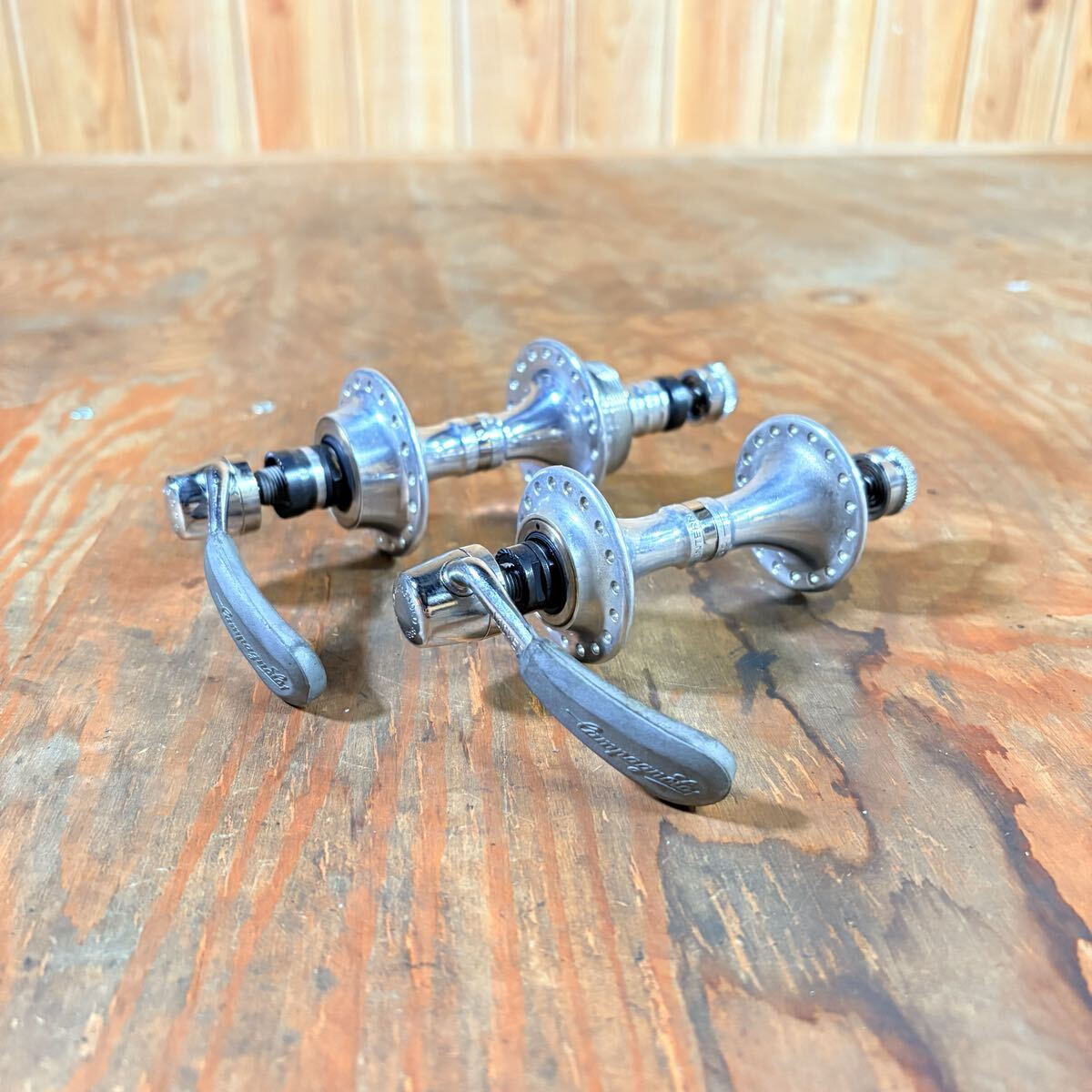 ビンテージ campagnolo 36H ハブ カンパニョーロ 36ホール シルバー ロードバイク レストア