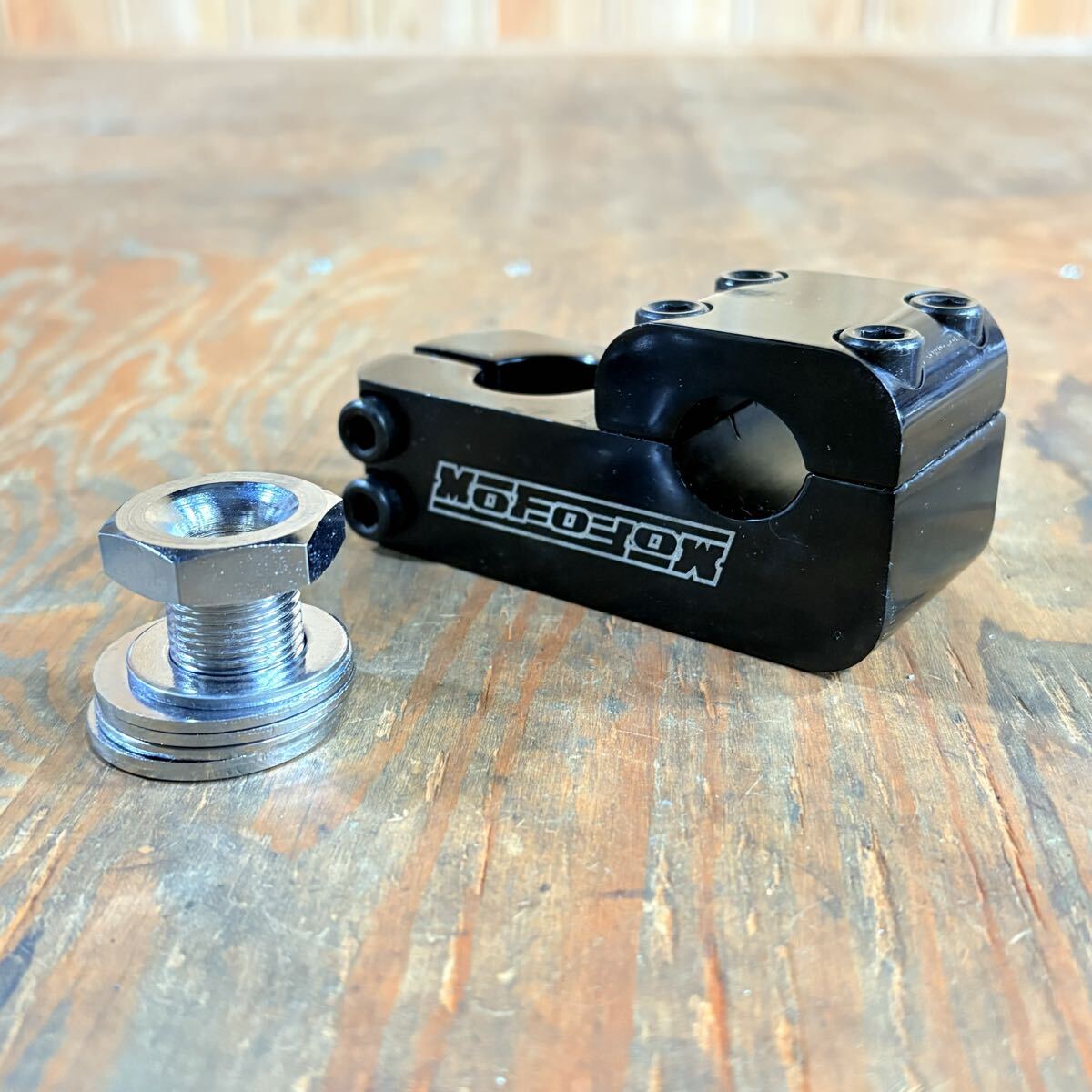 BMX ステム MOFO 50mm 22.2/25.4 ブラック アルミ製