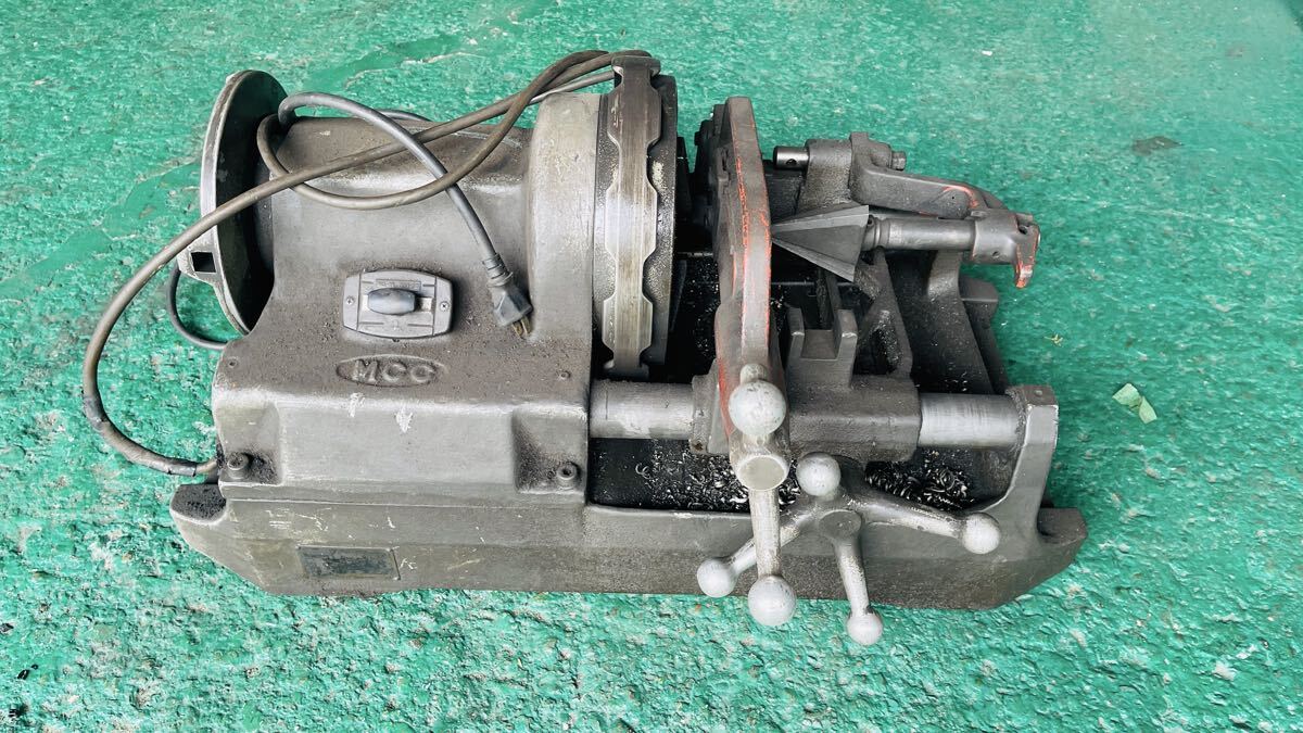 大阪直接引取　MCC 黒豹80 松阪鉄工所　パイプマシン ねじ切り機 　100V電源