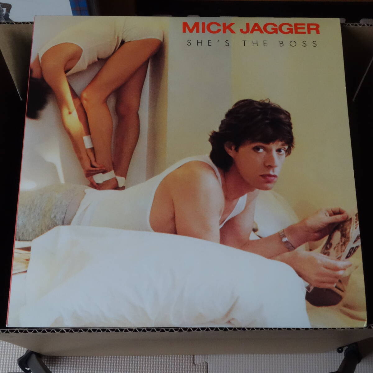  LPレコード MICK JAGGER : SHE'S THE BOSS / ミック・ジャガー : SHE'S THE BOSS / CBS SONY 国内版