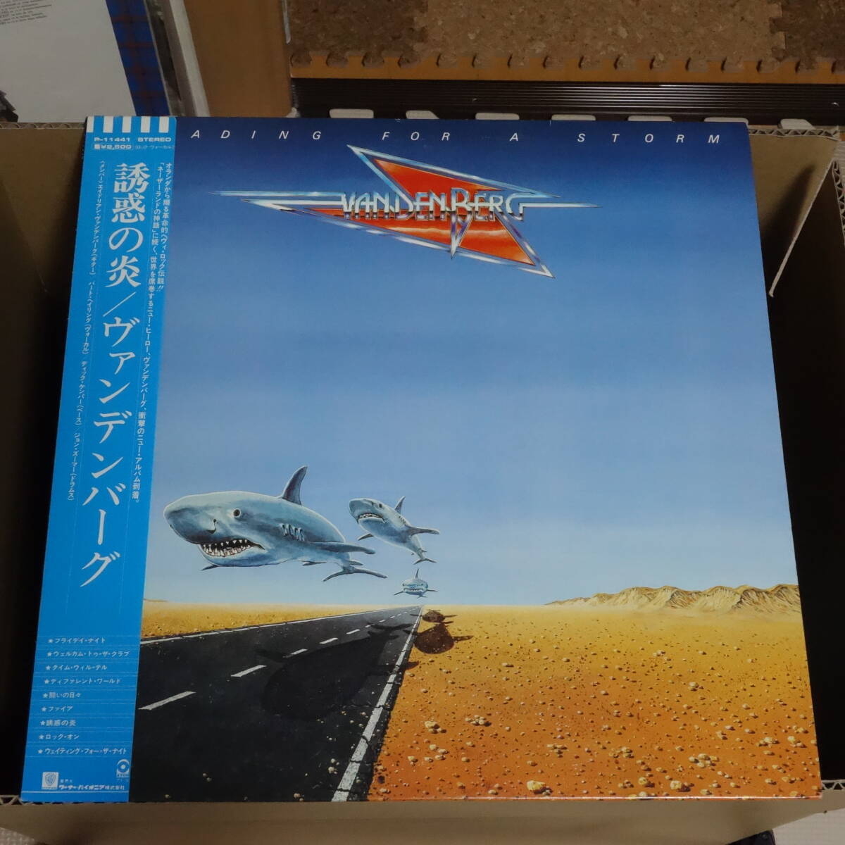 LPレコード ヴァンデンバーグ (Vandenberg) : 誘惑の炎 (Heading For A Storm) / ワーナー・パイオニア / アトコ 国内版