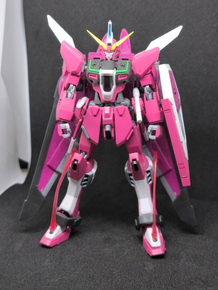 組み立て済み(ジャンク) BANDAI バンダイ プラモデル 機動戦士ガンダムSEED DESINY HGCE 1/144 インフィニットジャスティスガンダム 