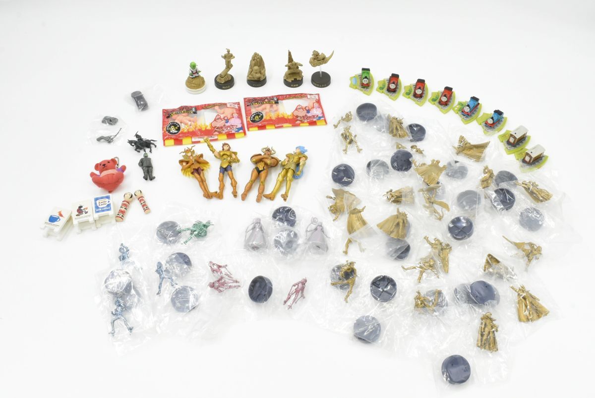 (1S 0601H2) 1円～ カプセルトイ フィギュア 他 60点セット 聖闘士星矢 ドラゴンボール 京商 スカイライン キン肉マン 大量 まとめて