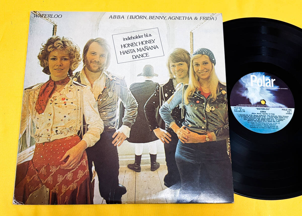 ◆デンマークLP◆ ABBA (BJORN, BENNY, AGNETHA & FRIDA) / WATERLOO ◆POLAR