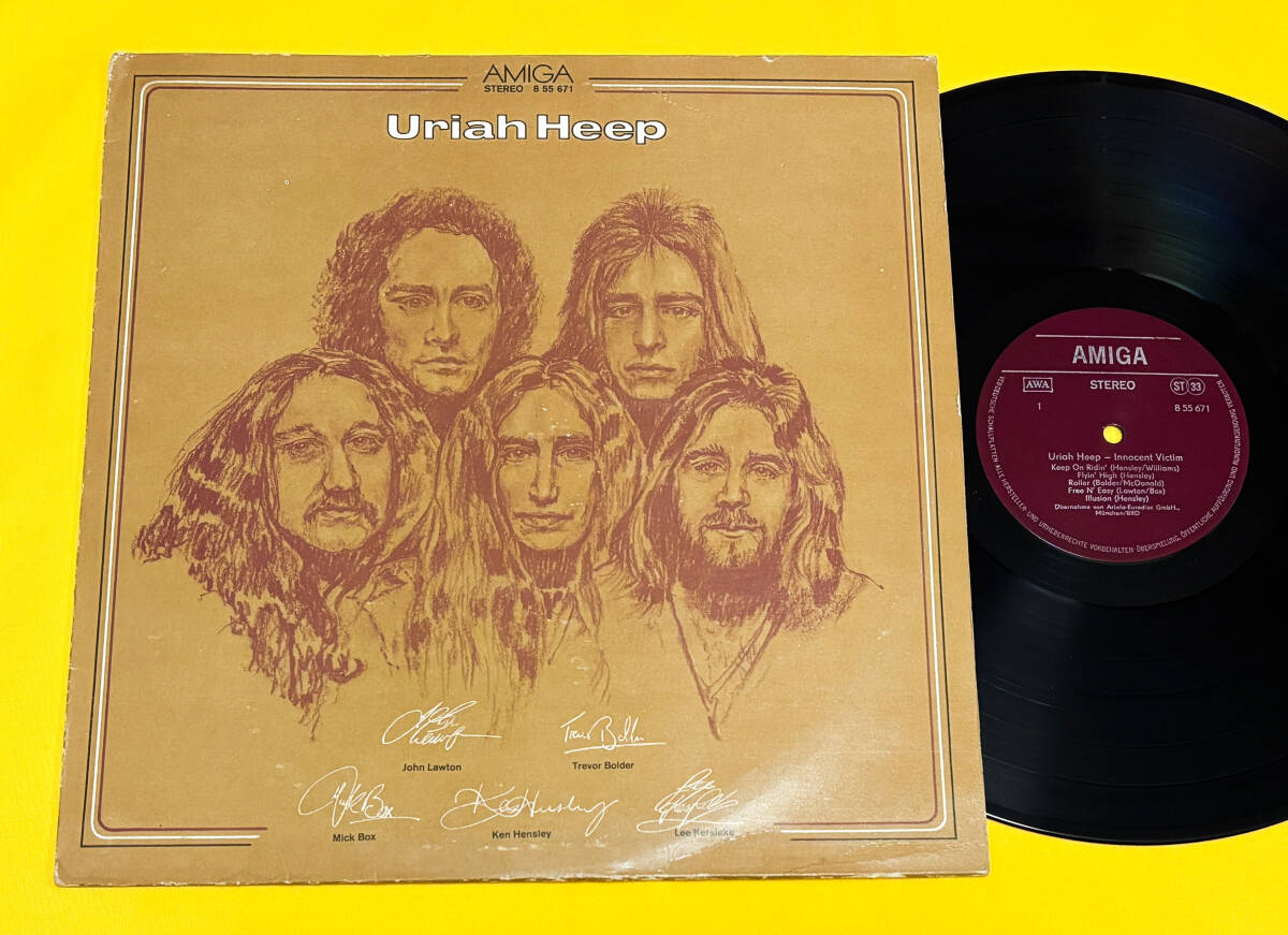 ◆東ドイツORG◆ URIAH HEEP / INNOCENT VICTIM ◆レア独自デフジャケLP！