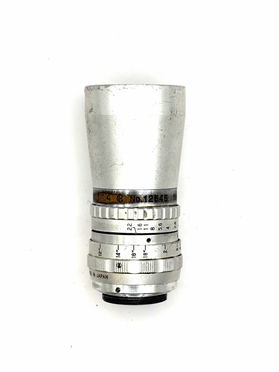 KINOTAR 12.5mm 1:1.4 Professional No.12545 LENS MADE IN JAPAN シネレンズ オールドレンズ ジャンク扱い