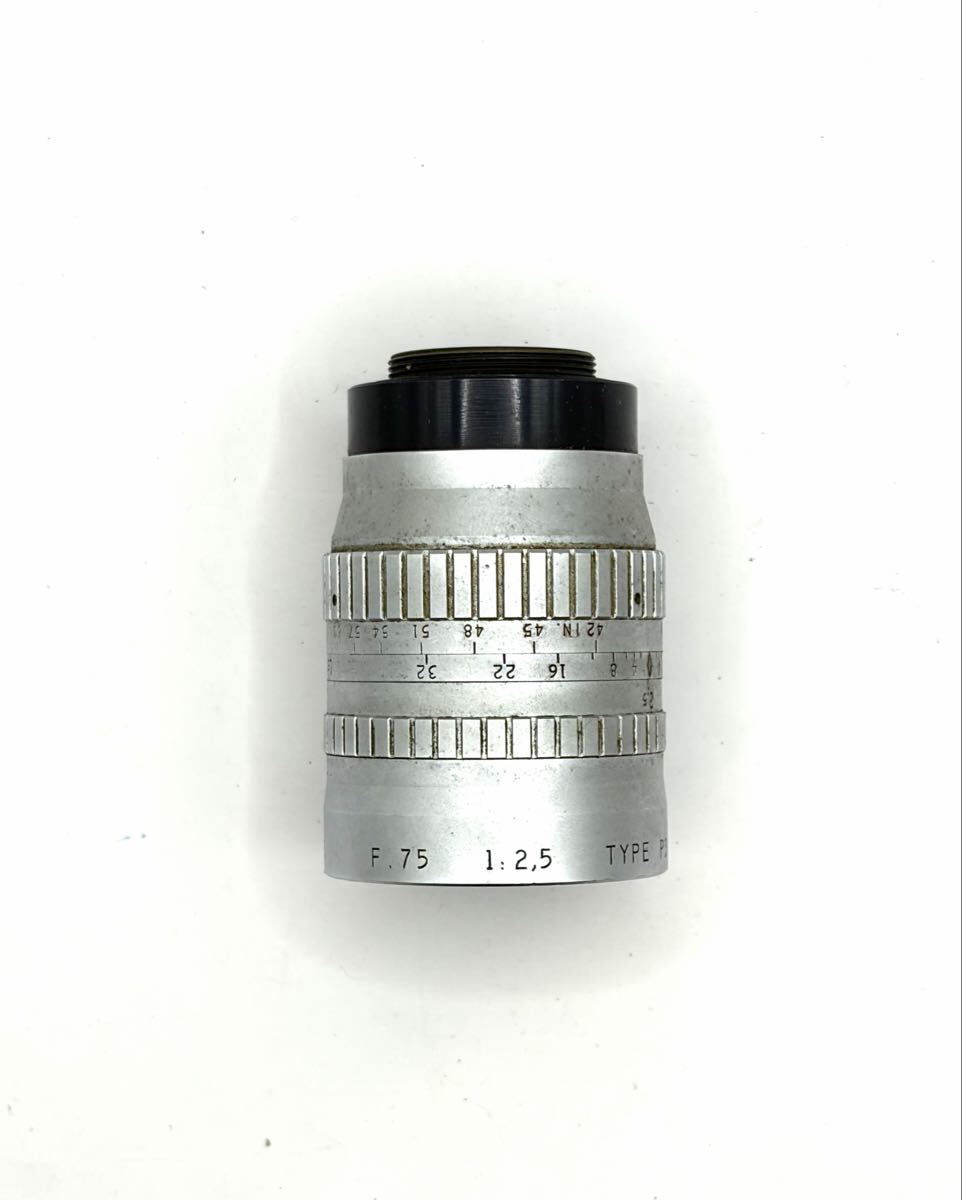アンジェニュー P. Angenieux Paris F.75 1:2.5 TYPE P3 No.1118361 Cマウント オールドレンズ ジャンク扱い