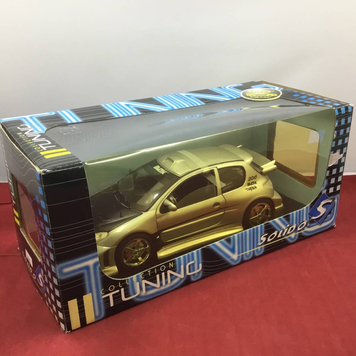 Solido ソリド 1/18 Collection Tuning コレクションチューニング PEUGEOT 206 Tuning プジョー シルバー #8181 外箱難あり 中古品