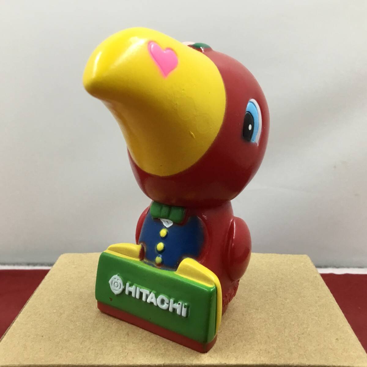 HITACHI ソフビ人形 貯金箱 ポンパくん 当時物 非売品 昭和レトロ ビンテージ