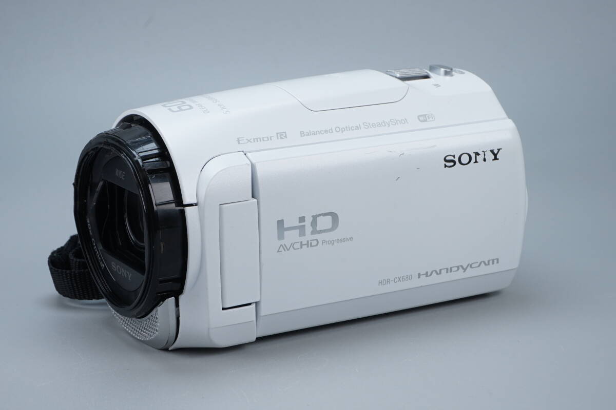 ★現状品★ SONY ソニー HDR-CX680 ホワイト Handycam ハンディカム デジタルビデオカメラ