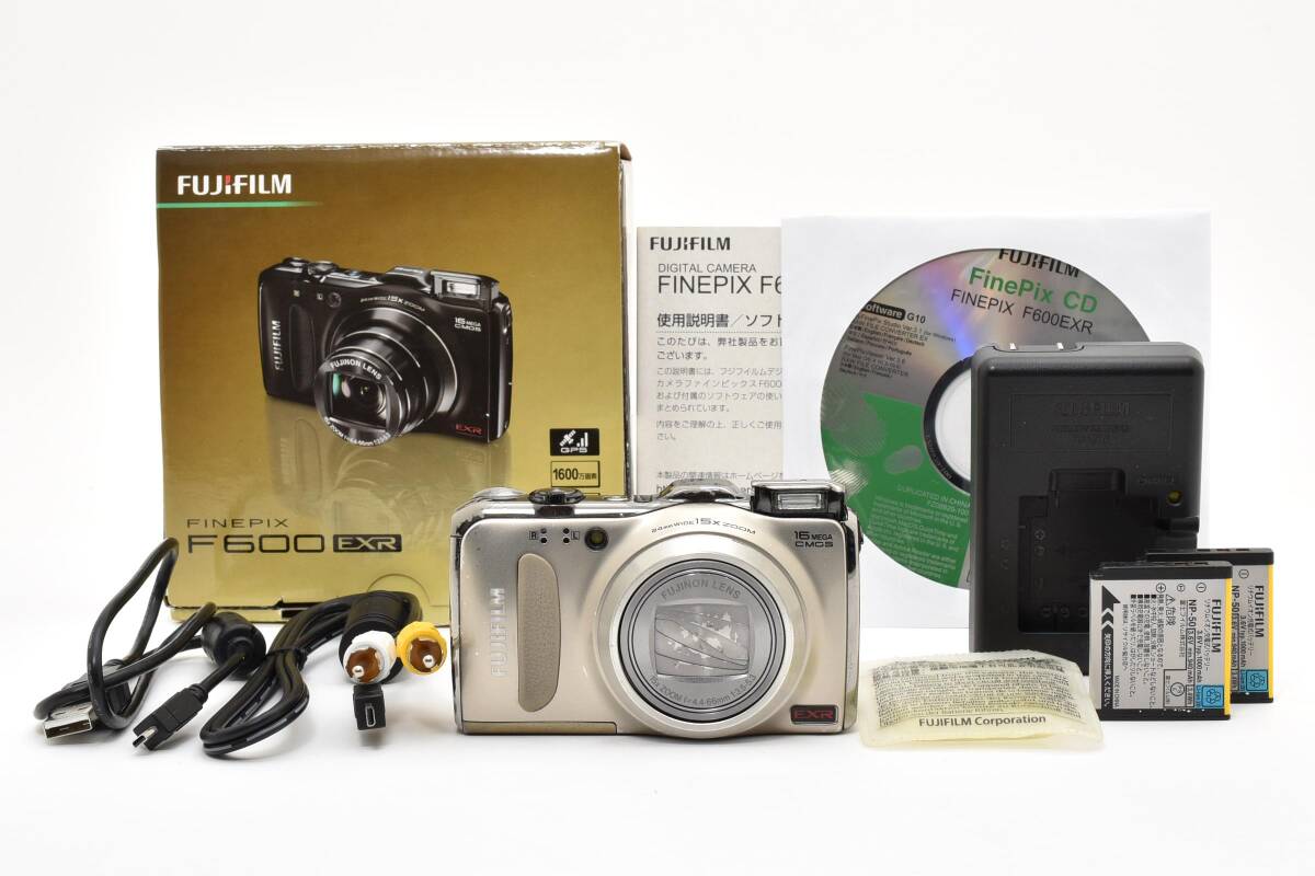【2226】FUJIFILM コンパクトデジタルカメラ FinePix F600EXR [ゴールド]