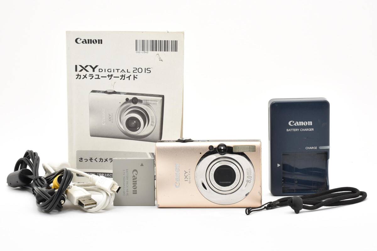 【2249】Canon コンパクトデジタルカメラ IXY DIGITAL 20 IS キャメル