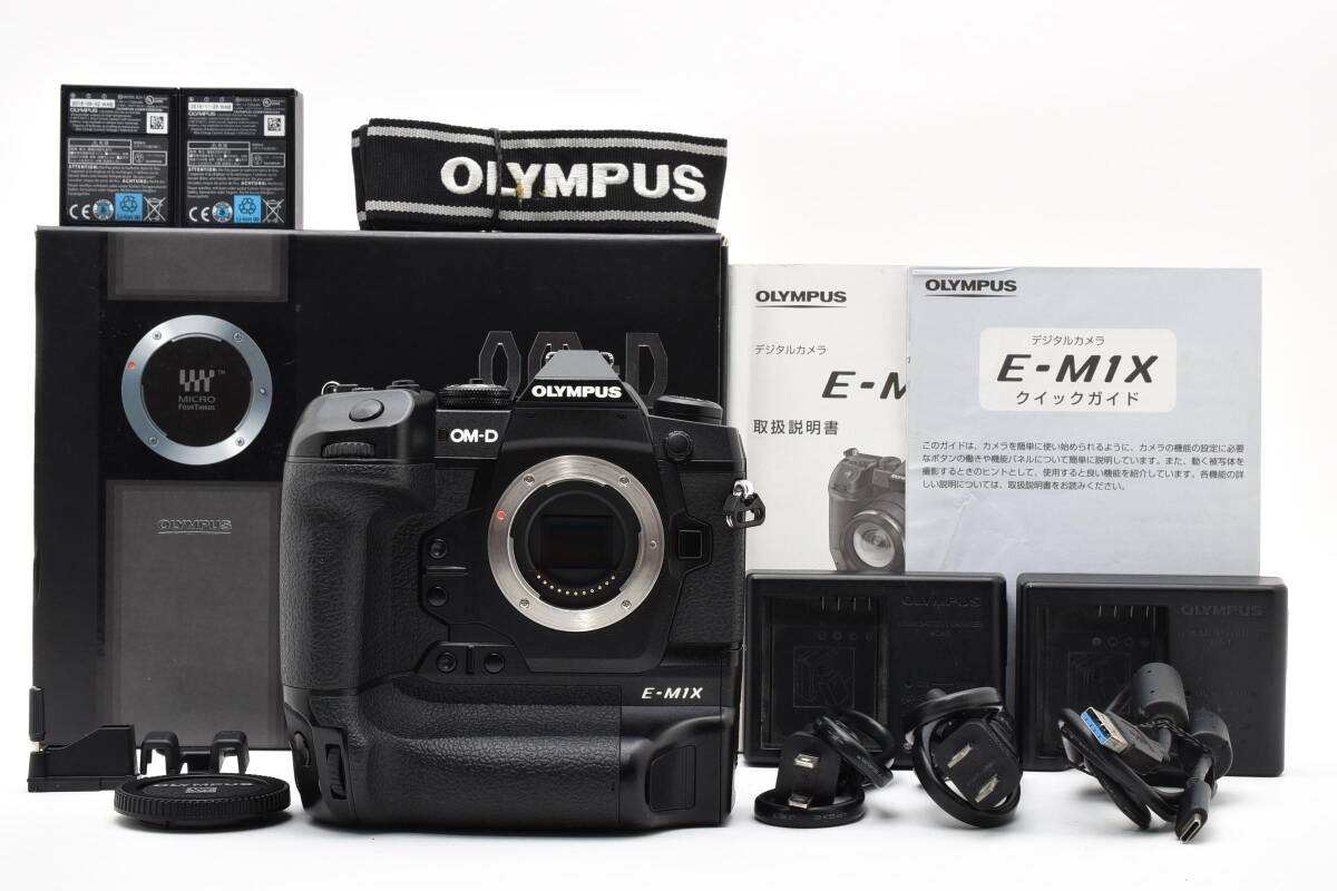 【2232】良品 OLYMPUS デジタル一眼 OM-D E-M1X ボディ ブラック シャッター回数０回