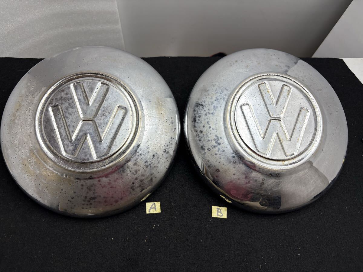 空冷ＶＷ　空冷ワーゲン　空冷ビートル　タイプ１　カルマンギア　タイプ３　4穴用　ハブキャップ　ホイールキャップ　2枚　AB