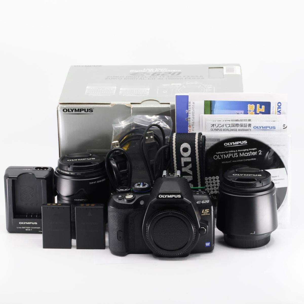 Olympus E-620 ダブルズームキット シャッター回数8,773枚 オリンパス 極上 一部不具合あり 保証付｜D001