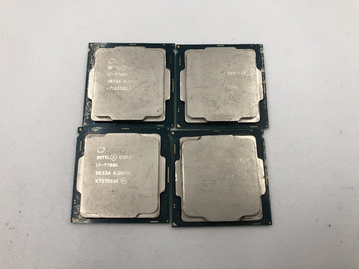 ♪▲【Intel インテル】Core i7-7700K CPU 4点セット SR33A まとめ売り 0603 13