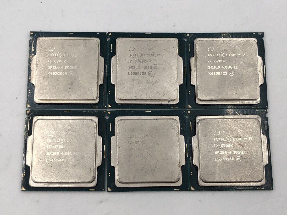 ♪▲【Intel インテル】Core i7-6700K CPU 6点セット SR2L0 SR2BR まとめ売り 0603 13
