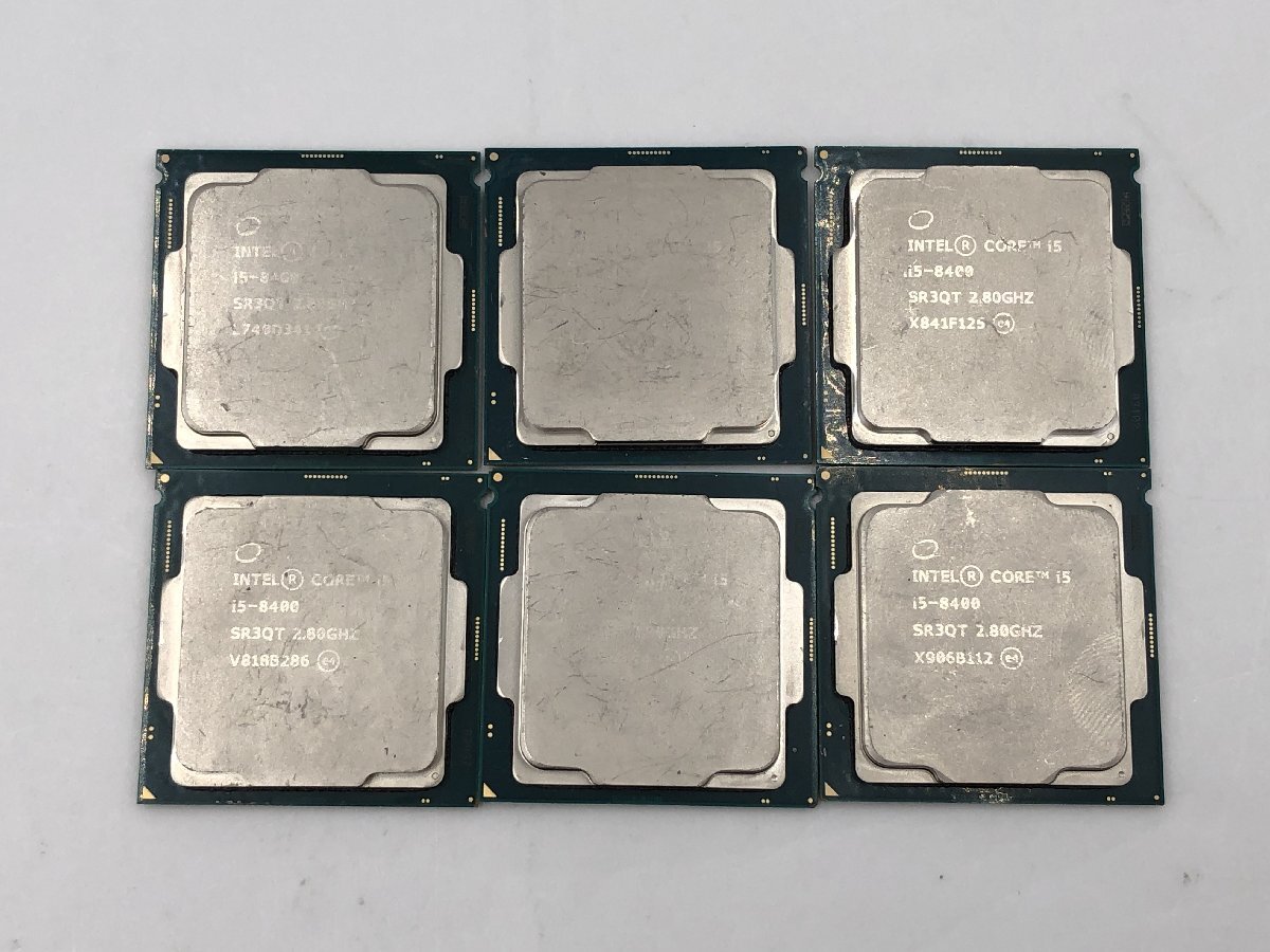 ♪▲【Intel インテル】Core i5-8400 CPU 6点セット SR3QT まとめ売り 0603 13
