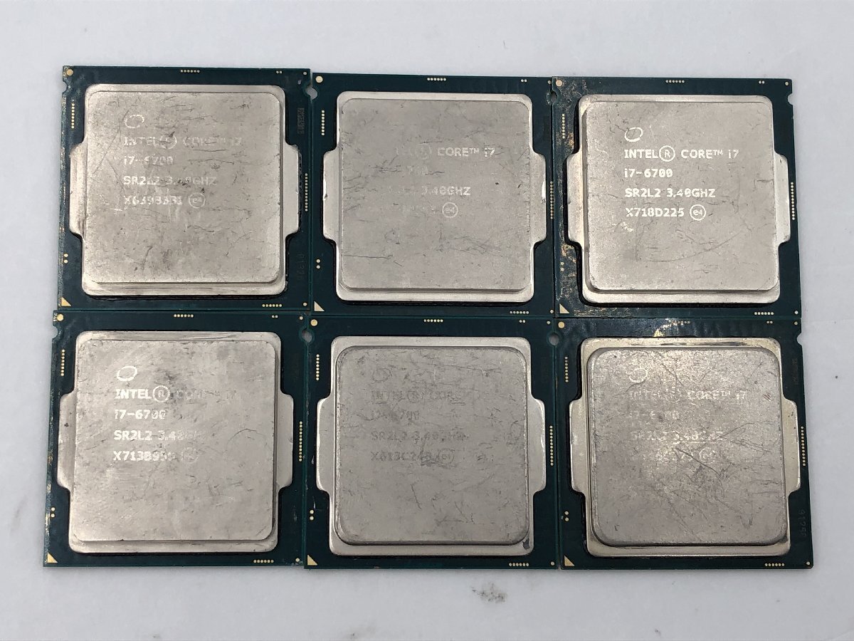 ♪▲【Intel インテル】Core i7-6700 CPU 6点セット SR2L2 まとめ売り 0603 13