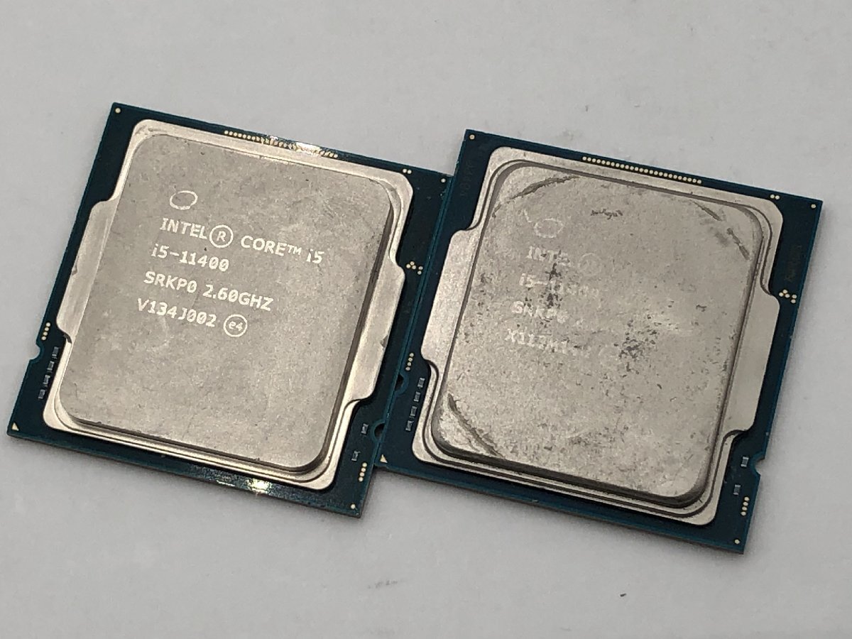 ♪▲【Intel インテル】Core i5-11400 CPU 2点セット SRKP0 まとめ売り 0604 13