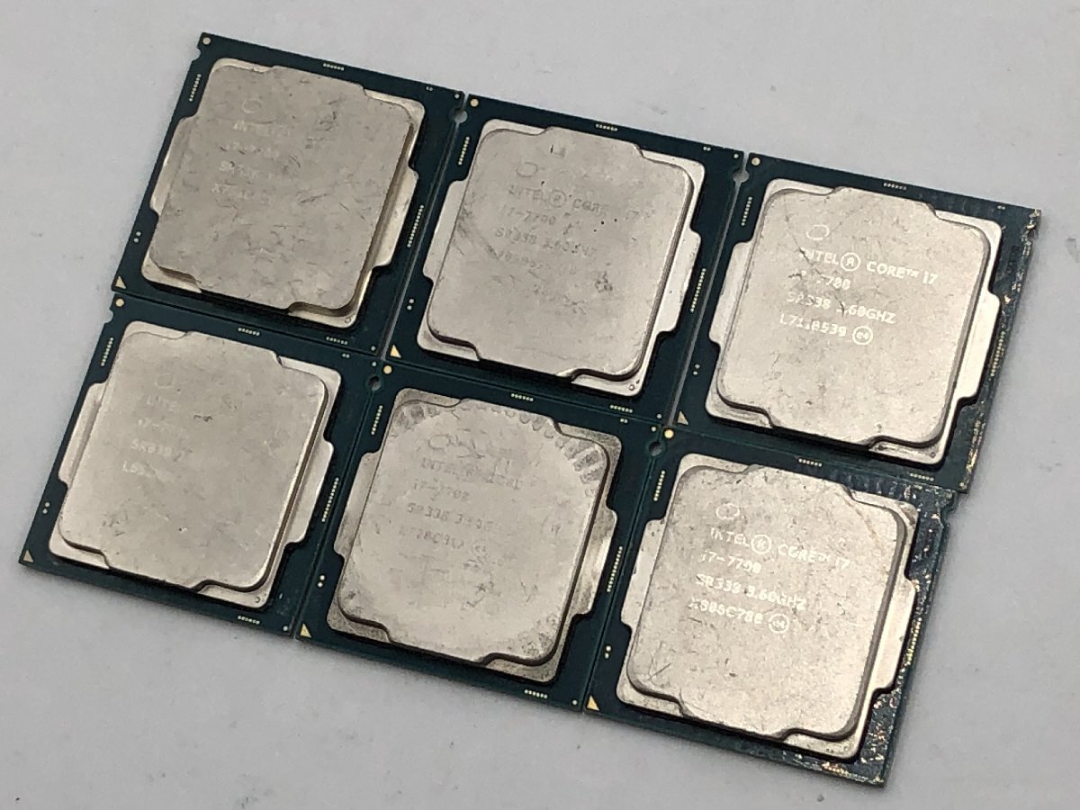 ♪▲【Intel インテル】Core i7-7700 CPU 6点セット SR338 まとめ売り 0604 13