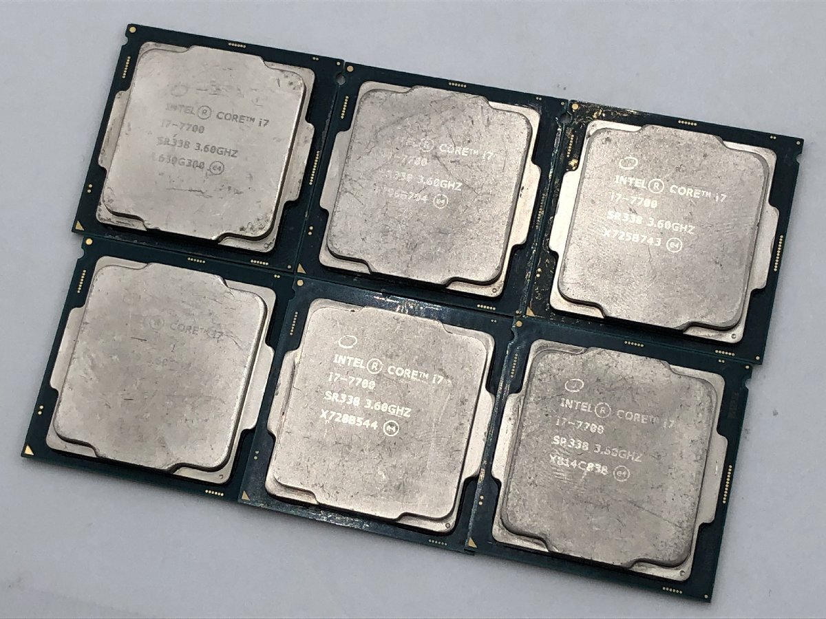 ♪▲【Intel インテル】Core i7-7700 CPU 6点セット SR338 まとめ売り 0604 13